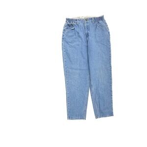 Riders‎ Side Elastic Straight Leg Women's size 8P Medium Blue Denim Jeans